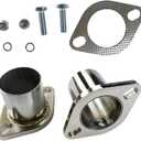 All Out Fab 2.5 inch Exhaust Flange Repair Pipe Kit 2 Bolts & Gasket hardware