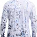 Men's Swim UPF 50+ Sun Protection Shirt Long Sleeve SPF Fishing Outdoor UV Hiking Lightweight Shirts (XXL)