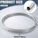 MorningRo 3/8" x 50 ft 304 Stainless Steel Tubing Coil Applied for Making Fuel Pipe Coils, Wort Cooling and Automobile Applications