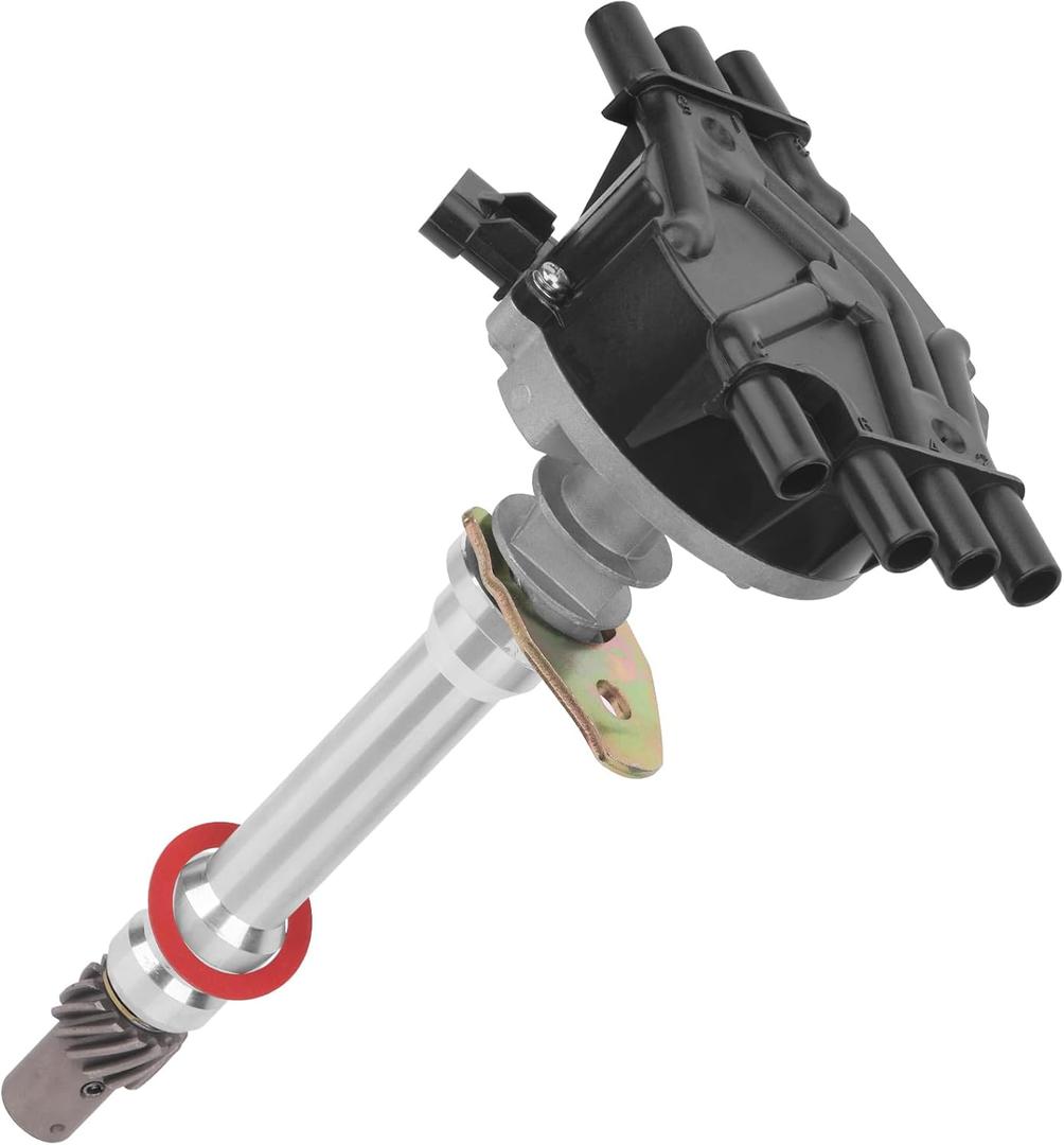 High Performance Ignition Distributor with Cap & Rotor Compatible with Chevy GMC Pickup Truck 4.3L V6 Vortec 1996-2007, OEM 12570426 1103417 1104078 1103976 1103917 12598210 01104078 93441559
