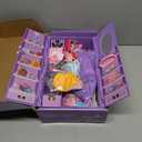 65Pcs Doll Clothes and Accessories with Doll Closet for 11.5 Inch Doll Dress up Set with 1 Doll Fashion Dresses Outfits Tops and Pants Shoe Rack Bags Gift Toy for Girls 4 5 6 7 8 9 10 Years