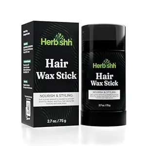 Herbishh Hair Wax Stick For Women & Men 2.7 OZ - Nourish & Styling Slick Wax Stick for Hair Smoothing, Flyaway, Controls Frizzy Hair, Perfect for Hairline and Nape Area, Wax Stick for Hair Fly Away