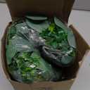 CQURE 2 Pack 5.9ft Eucalyptus Garland, Artificial Greenery Garland Fake Silver Dollar Eucalyptus Leaves Spring Wreath Vines for Wedding Table Party Mantle Bedroom Wall Room Decor