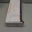 Homemory Pure White Flameless Candles with Embedded Star String Fairy Lights, Battery Operated Candle, LED Candles, Fake Candles with Remote Control and Timer, Set of 5(H4 5" 6" 8" 8")