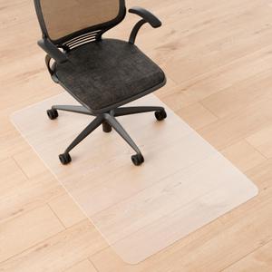 Chair Mat for Hard Floors- 48" x 30", Office Floor Mat for Rolling Chairs, Clear Plastic Desk Chair Mat, Easy Glide, Under Desk Floor Protector for Home and Office Use