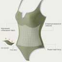 SUUKSESS Women Sexy Tummy Control One Piece Swimsuits High Cut Bathing Suit 2026 (Green, S)