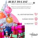 Holiball Inflatable Holiday Ornament Ultimate Indoor/Outdoor Decoration Reusable and Storage Friendly for Weddings, Parties, Events, Team Colors 18" White