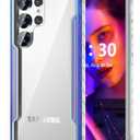 Compatible with Galaxy S24 Ultra Case, Heavy Duty Shockproof Military Drop Protection Slim Cases Phone Covers Clear for Samsung Galaxy S24 Ultra 5G 6.8 inches - Iridescent