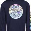 Hurley boys Long Sleeve Hooded Graphic T-shirt (X-Large)