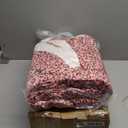 Electric Heated Blanket Full Size 72"x84", Leopard Print Soft Flannel & Sherpa, LCD Display 10 Heat Settings with 1-12H Timer & Overnight Safe, Bed & Couch, Machine Washable, Black Red