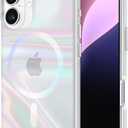 Case-Mate Soap Bubble iPhone 16 Case [Compatible with MagSafe] - Stylish Phone Case with 12ft Drop Protection - Premium Magnetic Cover for iPhone 16 - Iridescent