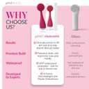 PMD Clean Mini - Smart Facial Cleansing Device with Silicone Brush & Anti-Aging Massager - Waterproof - SonicGlow Vibration Technology - Clear Pores and Blackheads - Lift, Firm, and Tone Skin