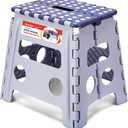 ACSTEP 13 Inch Folding Step Stool,Foldable Step Stools for Kids and Adults 300 LB Capacity, 300 LB Capacit Suitable for Kitchen Fishing (Purple)