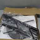 Coat Rack with Natural Marble Base, Metal Freestanding Coat Rack with 8 Hooks, 3 Adjustable Size Sturdy Coat Tree for Bags, Coats, and Hats for Entryway, Hallway, Bedroom, Office, Black