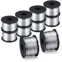 Shimeyao 10 Rolls Rebar Tie Wire Tool 1/32" 0.8 mm 360 ft Rebar Gun Tie Wire Coil for Automatic Twister Machine, 3600 ft Totally
