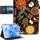 for iPad (A16) 11th Generation Case 2025, iPad 10th Generation Case, ipad case 10th Generation with Pencil Holder Multi-Angle Adjustable Stand Magnetic Closure/Card Slots/Auto Wake Sleep, Boho Floral
