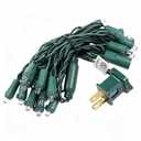 Glooglitter 8.5 feet 20 Light Christmas Mini Lights String, Warm White LED Christmas Short Fairy Lights on Green Wire for Xmas Decoration, Art Projects, Bottles and Crafts, Without Tail Plug