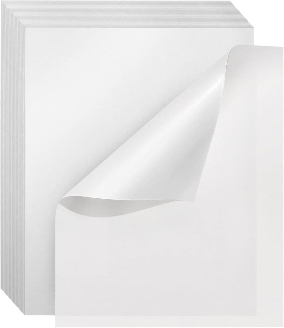 Bright Creations Glassine Sheets - Archival Glassine Paper for Artwork - Photo Protection Paper for Grease-Resistant Baking & DIY Crafts - 100 Pack, 16x20 in, White