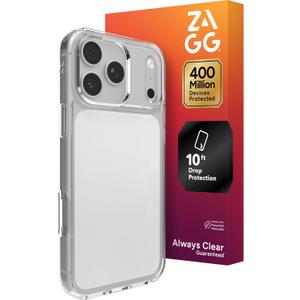 ZAGG Crystal Palace Lite Case for iPhone 17 Pro Max - Clear, Drop Protection (10ft/3m), Ultra-Slim & Lightweight, Sleek & Minimalistic Phone Case with Transparent Design, Anti-Yellowing Technology