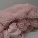 Hug-Z Arctic Rabbit Minky Fabric by The Yard DIY Baby Blankets Decor Clothing Snuggle Shaggy (Light Pink)