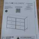 Delta Children Essex 6 Drawer Dresser, Bianca White/Natural, 1 Count, Size Assembled dimensions: 47.5"W x 19.75"D x 33.75"H | Interior Drawer Size: 20.75"W x 13.50"D x 4.75"H | Easy assembly