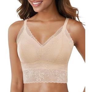 Lace Bralettes for Women Comfortable Slik Padded Seamless Wireless Bras, Size: XL