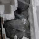 Alpine Corporation | 40" 4-Tier Rock Floor Fountain with Cascading Water & White LED Lights, Tranquil Outdoor Water Feature for Garden, Patio, Yard & Deck, Light Gray