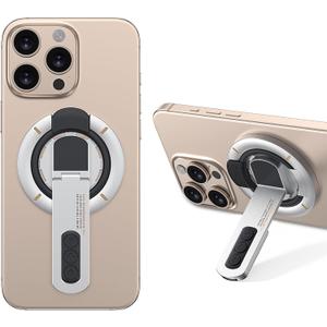 Sancable Upgraded Magnetic Phone Grip Holder for MagSafe Ring Stand Kickstand Two-Sided Magnetic Compatible with MagSafe Accessories for iPhone 16 Pro Max 15 14 13 12