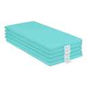 ECR4Kids SoftZone Rainbow Rest Mat, 2in, Sleeping Pad, Seafoam, 5-Piece