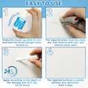 6 x White Touch UP Paint, Touch Up Paint Pen, Interior& Exterior House Paint for Chips Scratches, White Paint for Wall Door Cabinet Furniture Wood Porcelain Appliance Enamel Bath Semi-Gloss
