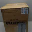 LAATOOREE Nightstands Set of 2, Small Side Table, Bedside Table with Fluted Door, Solid Wood Feet; Modern MidCentury End Table for Bedroom, Small Space (Black)