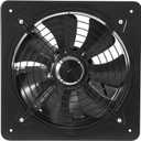 DNYSYSJ 12 Inch High Airflow Exhaust Fan, 125W 1177CFM 2800 RPM Noise-free, Explosion-Proof Ventilation Extractor Fan Axial Fan for Kitchen Warehouse and Workshop, Black Stainless Steel