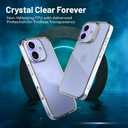 ALTURIZ for iPhone 16 Case [6.1"] Crystal Clear, [Military-Grade Protection], Shockproof, Non-Yellowing, Anti-Scratch, Women Mens Girls Boys, Clear Phone Case for iPhone 16, Clear