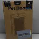 Never Rust Plastic Dog Door, Doggy Doggie Door, Cat Door for Easy Install in Interior and Exterior Doors or Wall, Double Magnetic Flaps, Closing Panel, Pet Door for Pets Up to 45lb (Medium)