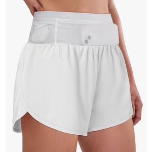 BMJL Womens Running Athletic Shorts Workout Gym Dolphin Elastic Shorts with Waist Mesh Pockets, Medium