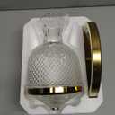 Spinning Decanter, Thickened Glass Crystal Decanter, 360 Rotation, Quick Sobering Up, Essential Accessories, Ideal Gift For Liquor Collectors And Enthusiasts (Silver)