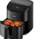 TOKIT Kitchen Air Fryer Countertop 10-in-1 with 4.8 QT Capacity Airfryer 95% Less Oil, 100+ Recipes, 1500W Max 400,Roast, Reheat, Dehydrate, Bake, Broil & More, Nonstick Basket Dishwasher-Safe, Gift