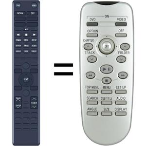 Remote Replacement for Toyota 86170 45020 Rear Entertainment DVD System | Full Function Replacement, No Programming, Easy Setup, Fast Response
