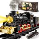 Train Set for Kids 3-5 4-7, Remote Control Train Toys Set with Lights & Sound Spray, RC Train Toys for Under Christmas Tree, Toys Train Set for 3 4 5 6 7 8Years Old Kids Boys Girls