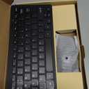 TECKNET Wireless Keyboard and Mouse Combo, Mini Cordless Computer Keyboard and Mouse Set 2.4GHz, Silent Adjustable 1600 DPI, Quiet Click, Lag-Free for Computer, Laptop, PC, Windows, Mac, Chrome OS (Black)