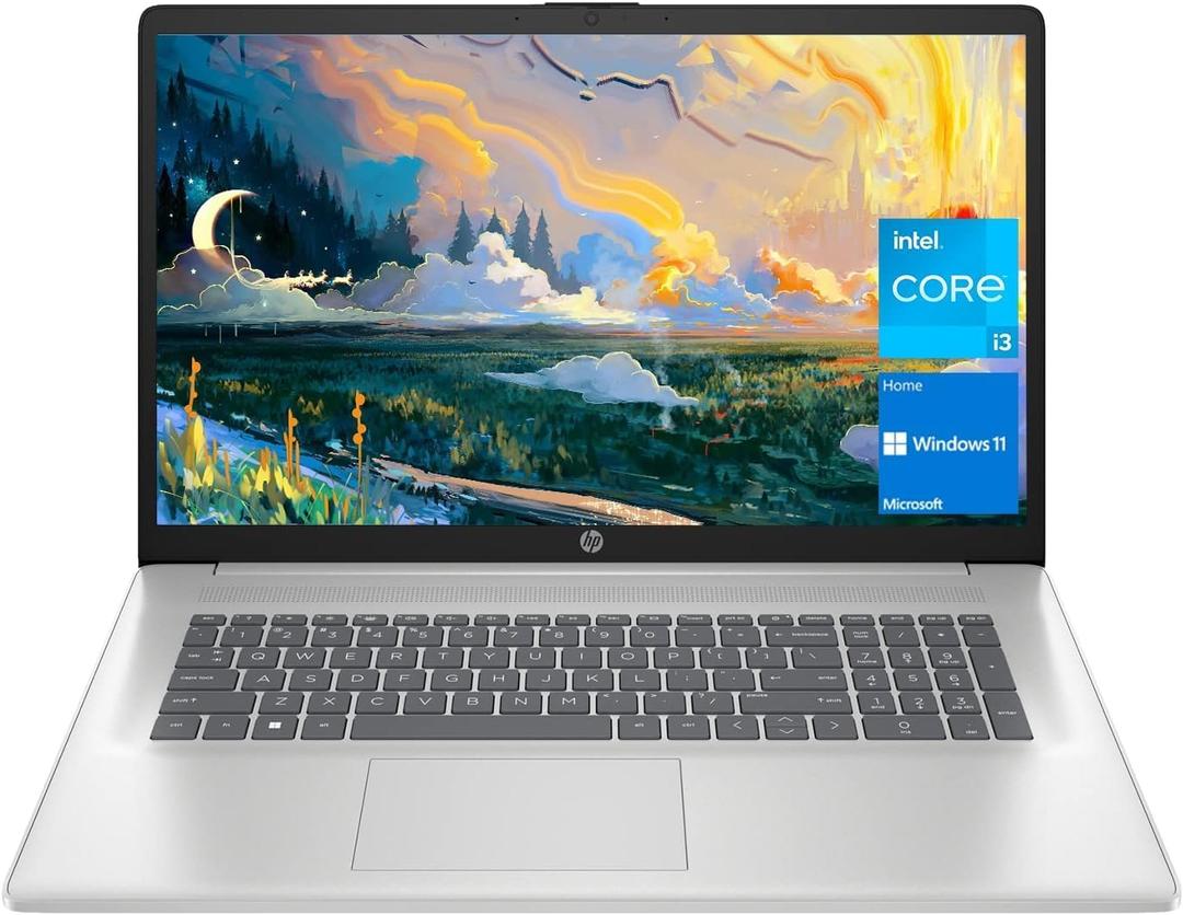 HP 17 Laptop, 17.3 HD+ Display, 11th Gen Intel Core i3-1125G4 Processor, 32GB RAM, 1TB SSD, Wi-Fi, HDMI, Webcam, Windows 11 Home, Silver