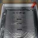 Huuger Nightstand Set of 2, Night Stand with Fabric Drawer, Mesh Shelf, Side Table with Storage, Fabric Drawer Dresser, Open Shelf, Metal Frame, Bedroom, Rustic Brown