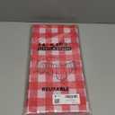 Childom 3 Pack Red and White Checkered Tablecloths 54"x108" Christmas Tablecloths for Rectangle, Disposable Plastic Table Cover for Weddings, Home, Birthday,Picnic,Buffet, Pizza Party,Racing Car Decors