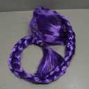 MAGQOO Purple Braid Wig Kids Girls Light Purple Wig Long Braids Wigs Hair Cosplay Costume Party Wigs