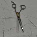 Equinox Professional Razor Edge Series Barber Hair Cutting Scissors - Japanese Stainless Steel Salon Scissors - 6.5 Overall Length - Fine Adjustment Tension Screw - Premium Shears for Hair Cutting (Silver)