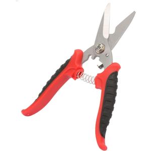 Straight Cut Shears Heavy Garden Scissors Electrician Scissors Duty Metal Sheet Cutter 180mm Gardening Scissors with Non Slip Handle for Cutting Hard Meterial