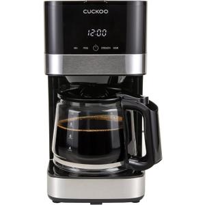 CUCKOO Classic 10-Cup Drip Coffee Maker, Easy To Use Coffee Machine with Programmable Timer, Includes Glass Coffee Pot with Two Brew Strength Settings and Reusable Mesh Filter (CCM-BD011B)