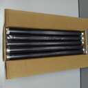 ZYRW Black Curtain Rods, Room Darkening Curtain Rod for Windows 66 to 120 Inches(5.5-10Ft), Wrap Around Rods, Adjustable Heavy Duty Blackout Drapery Rod, Window Treatment, Matte Black