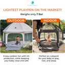 POP 'N GO PLAYPEN - Indoor & Outdoor Baby Playpen for Babies and Toddlers - Baby Beach Tent, Foldable, Portable W/Canopy, Travel Bag, & Mosquito Net - Pop Up Pack and Play Tent (Lavender)