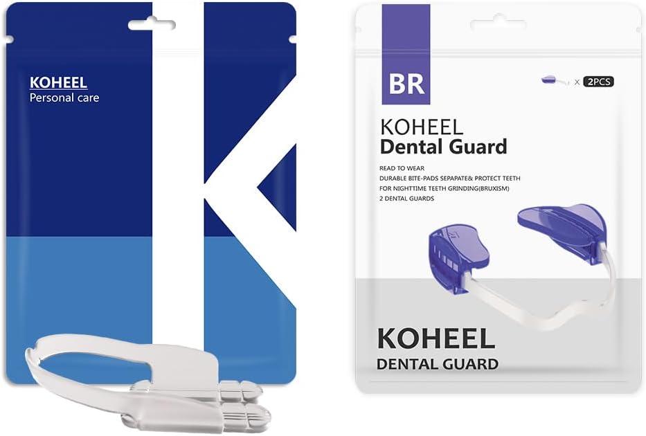KOHEEL AG Disposable Night Guard & BR Adjustable Mouth Guard, Stop Bruxism